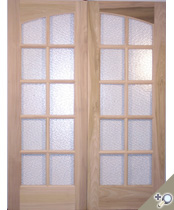 DB101 Glass Panel Double Door